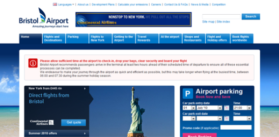10 High Flying Airport Websites