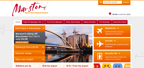 , 10 High Flying Airport Websites, Shambix